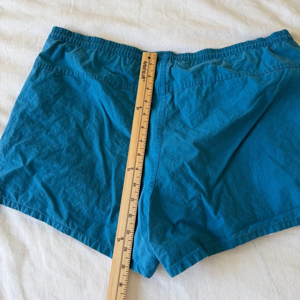 Vintage‎ Izod Lacoste Mens Blue Cotton Swim Trunks Shorts Size L Logo